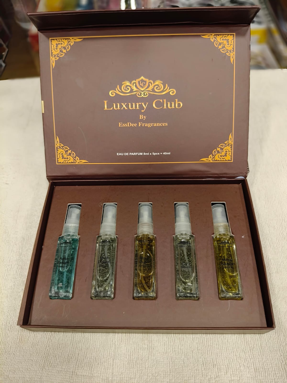 Perfume gift set by EssDee Fragrances.