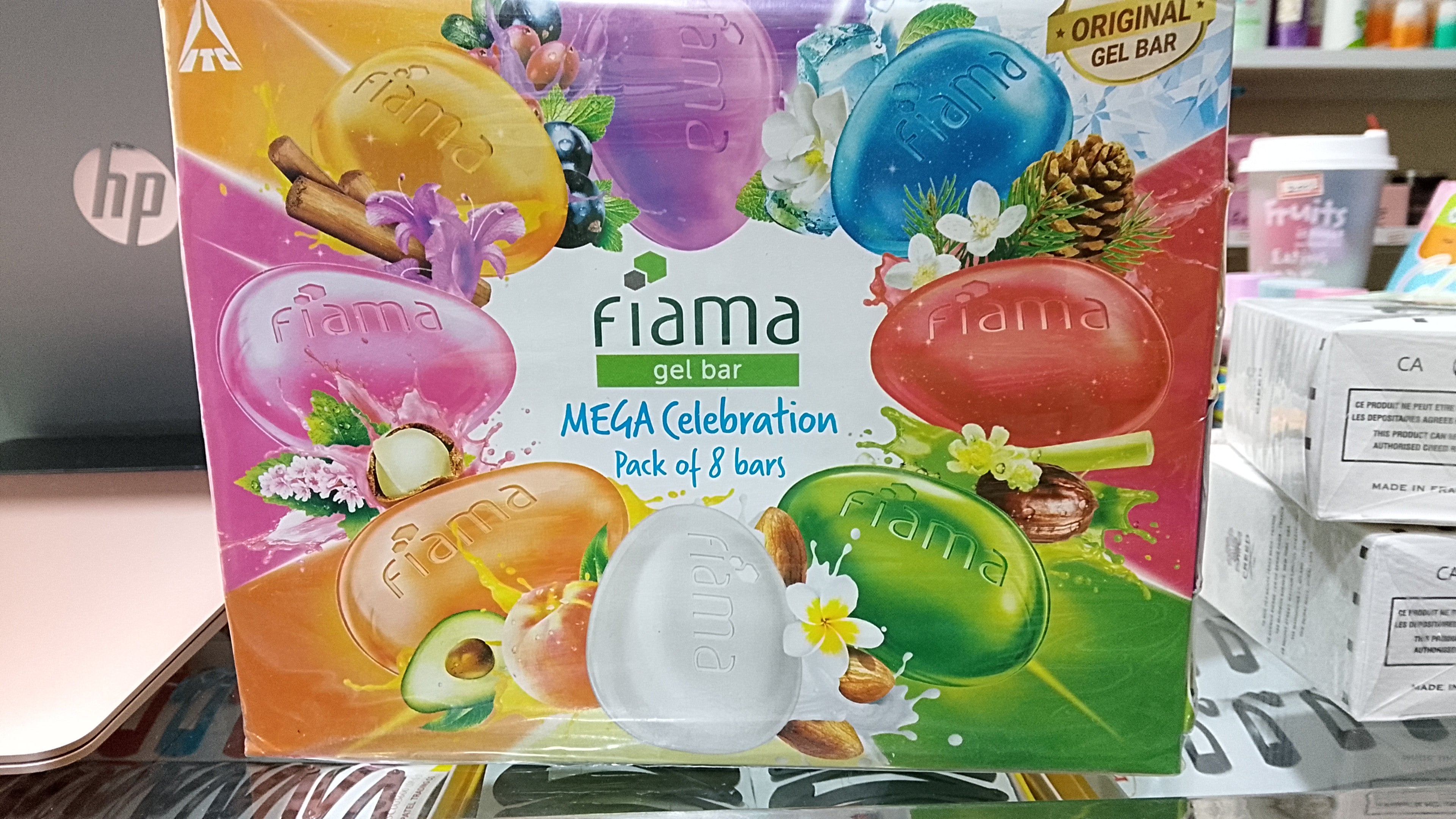 Gel Bathing Bar Mega Celebration Pack, With 8 Unique Gel Bars, 1000g (125g - Pack of 8)