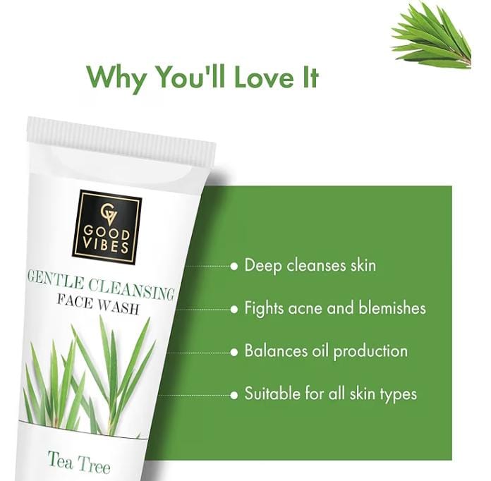 Tea Tree Gentle Cleansing Face Wash.