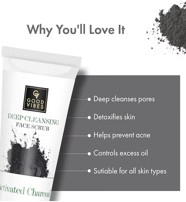 Activated Charcoal Deep Cleansing Face Scrub