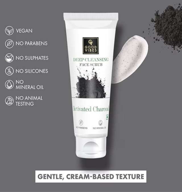 Activated Charcoal Deep Cleansing Face Scrub