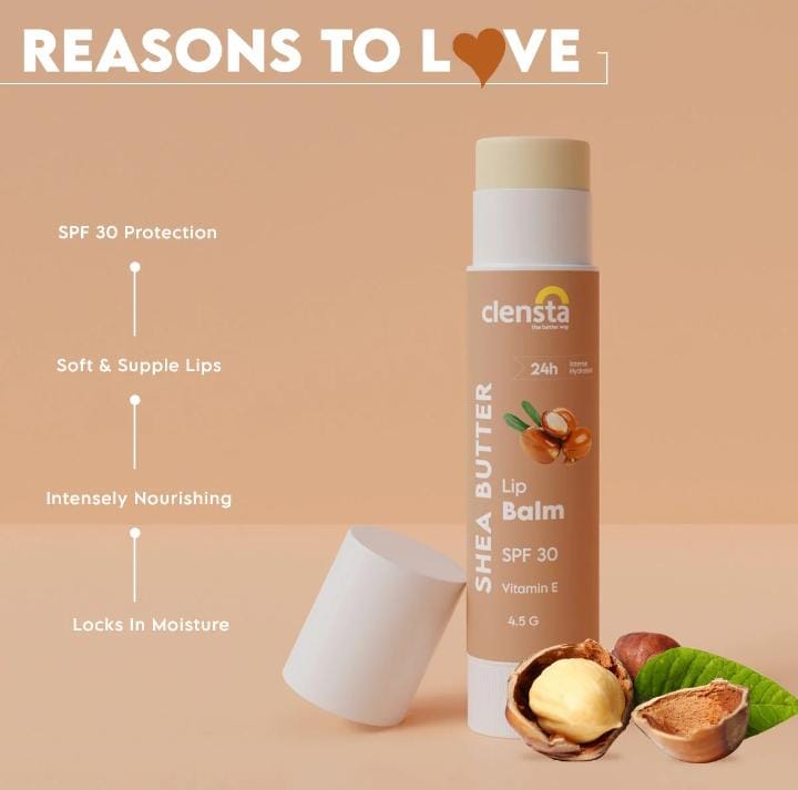 Shea Butter Lip Balm With Shea Butter and Vitamin E Shea Butter Lip Balm With Shea Butter and Vitamin E- 4.5 g