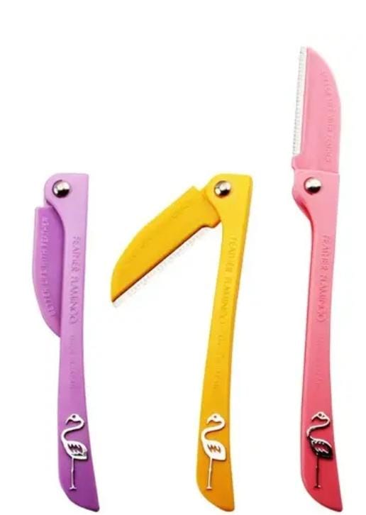 Feather Flamingo Face Razors.
