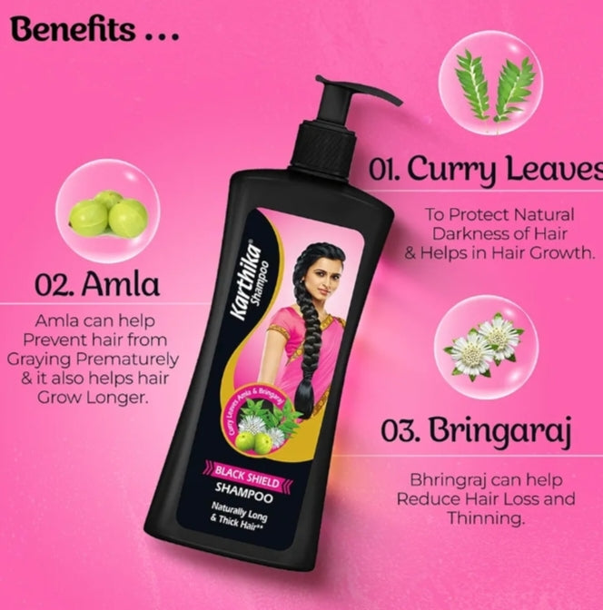 Black Shield Shampoo for Hair Fall Control &amp; Hair Growth