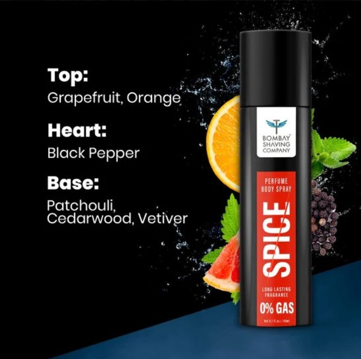 Spices Body Spray - Citrusy Fresh Fragrance