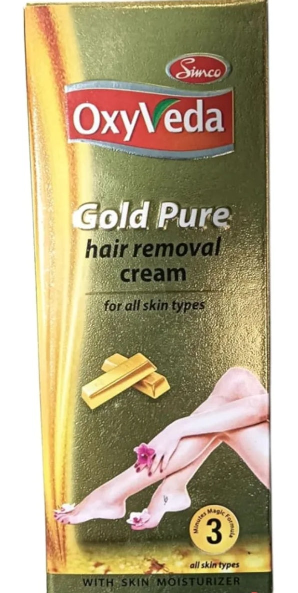 Simco Oxyveda Gold Pure Hair Removal Cream - Buy 1 Get 2 Free
