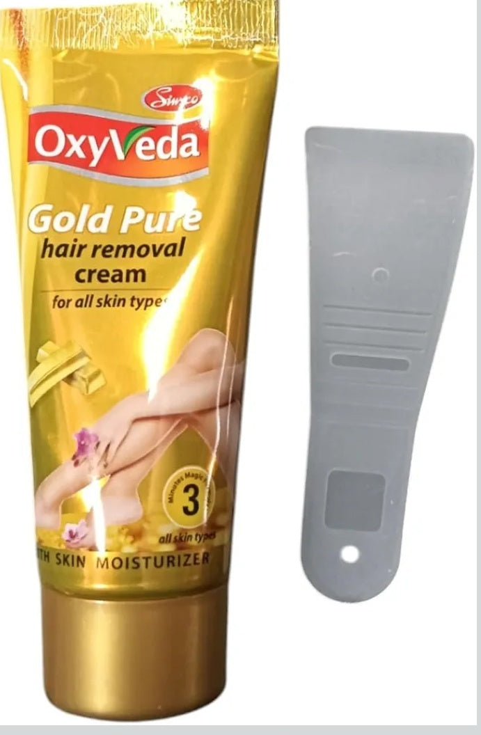 Simco Oxyveda Gold Pure Hair Removal Cream - Buy 1 Get 2 Free