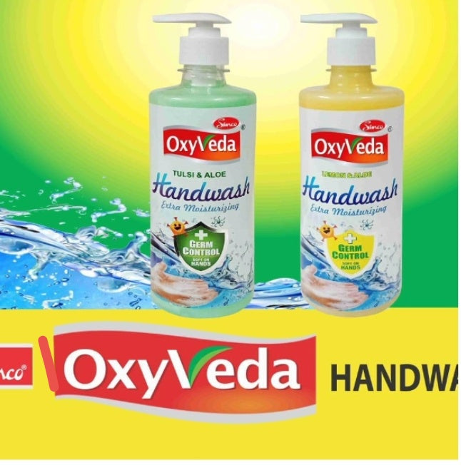 Oxyveda Hand Wash Tulsi Aloe 500ml