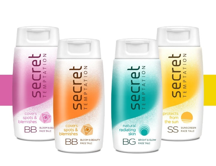 Secret Temptation Bloom & Beauty BB Face Talc 50gm - Pack of 3